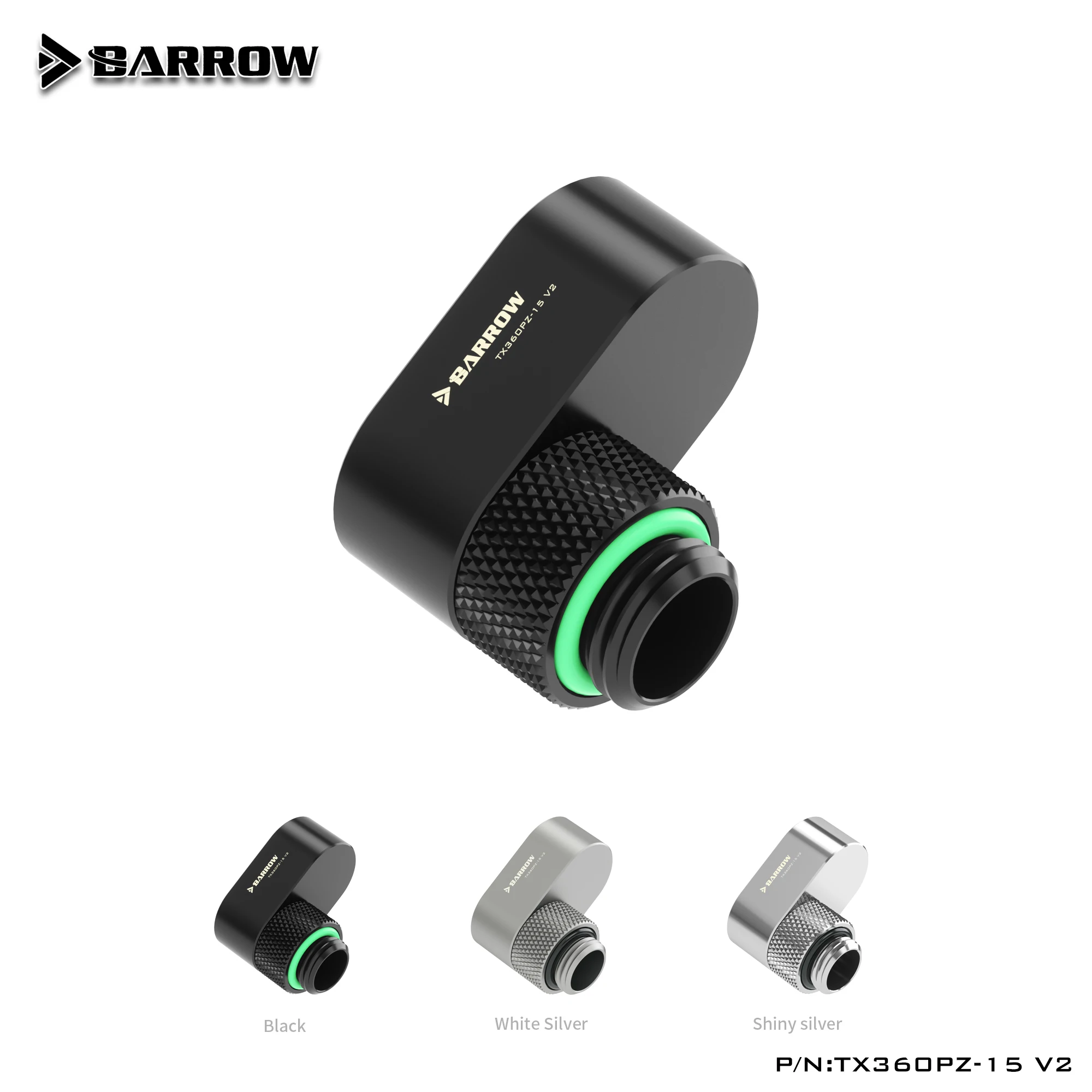 Barrow G1/4 Water Cooling Rotate 15mm Offset Adjust Adapter Fitting Joint TX360PZ-15 V2
Barrow G1/4 Water Cooling Rotate 15mm Offset Adjust Adapter Fitting Joint TX360PZ-15 V2