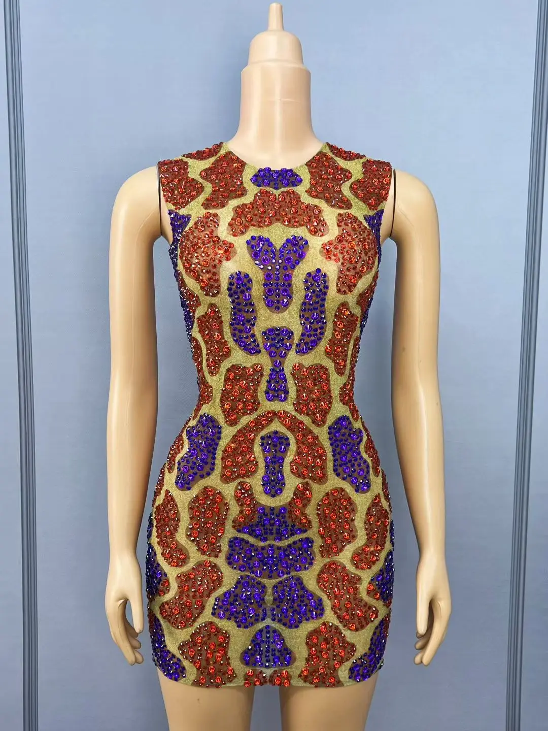 Fashion Sleeveless Leopard Crystal Birthday Party Pencil Dress Women Bodycon Evening Gown Short Dinner Cocktail Dress Club Wear
Fashion Sleeveless Leopard Crystal Birthday Party Pencil Dress Women Bodycon Evening Gown Short Dinner Cocktail Dress Club Wear