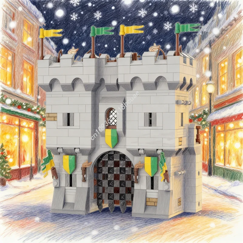 947pcs MOC Castle Modular Streetscape Gatehouse Model Building Blocks Construction Toy Christmas Gifts Idea Education Brick
947pcs MOC Castle Modular Streetscape Gatehouse Model Building Blocks Construction Toy Christmas Gifts Idea Education Brick