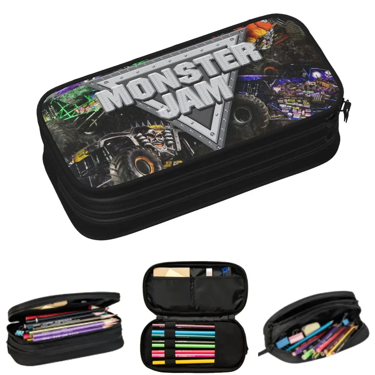 Classic Monster Jam Pattern Pencil Cases for Students Gifts Pen Box Pencil Bag Large Storage Pencil Pouch Pen Holder
Classic Monster Jam Pattern Pencil Cases for Students Gifts Pen Box Pencil Bag Large Storage Pencil Pouch Pen Holder