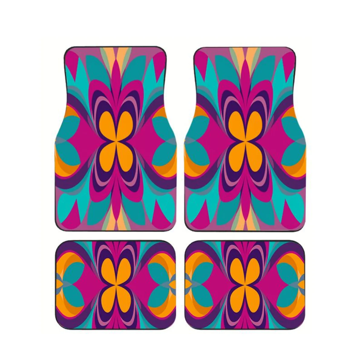 Universal 4Pcs Car Floor Mats Colorful Retro Symmetric Floral Print Anti-slip Waterproof Full Set Auto Interior Foot Liner Mats
Universal 4Pcs Car Floor Mats Colorful Retro Symmetric Floral Print Anti-slip Waterproof Full Set Auto Interior Foot Liner Mats