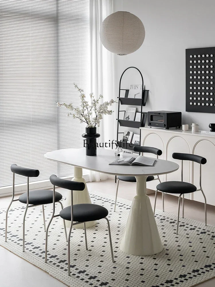 yj14Nordic light luxury modern simple rock slab dining table household holy grail small apartment dining table
yj14Nordic light luxury modern simple rock slab dining table household holy grail small apartment dining table