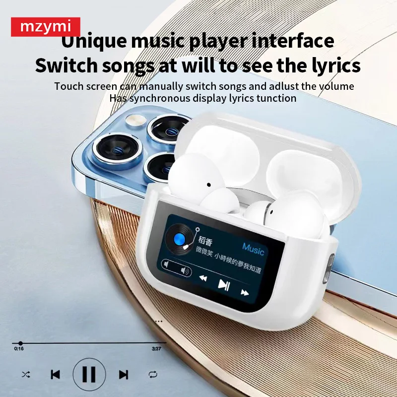 MZYMI A8 Pro Wireless Headphones Bluetooth Noise Cancelling Headphoness LED Screen Display Earbuds Sport Gaming Headset With Mic
MZYMI A8 Pro Wireless Headphones Bluetooth Noise Cancelling Headphoness LED Screen Display Earbuds Sport Gaming Headset With Mic