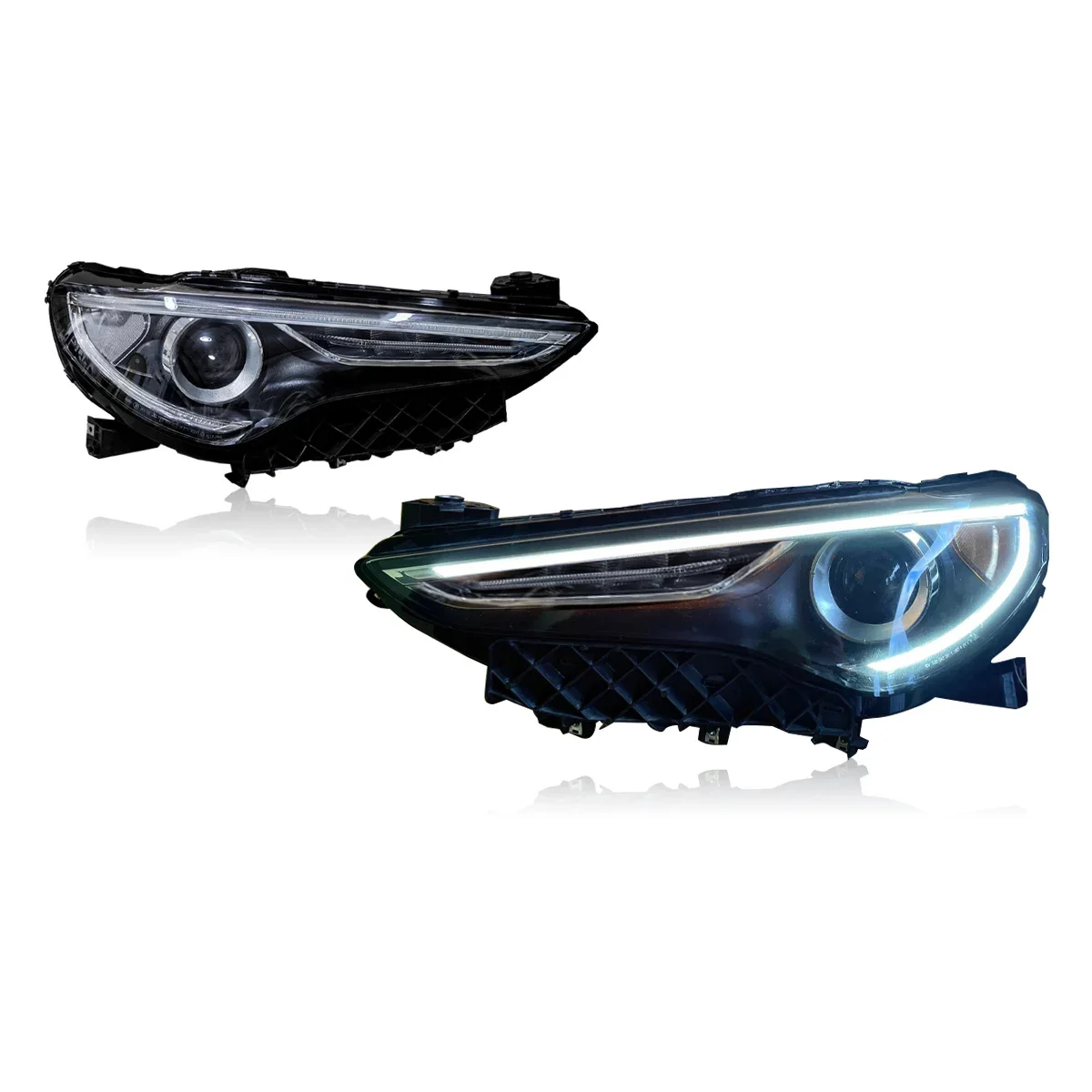 Автомобильные фары в сборе для Alfa Romeo Stelvio 2017-2021, светодиодные фары DRL, дневные ходовые огни, указатель поворота, автомобильные аксессуары
Автомобильные фары в сборе для Alfa Romeo Stelvio 2017-2021, светодиодные фары DRL, дневные ходовые огни, указатель поворота, автомобильные аксессуары