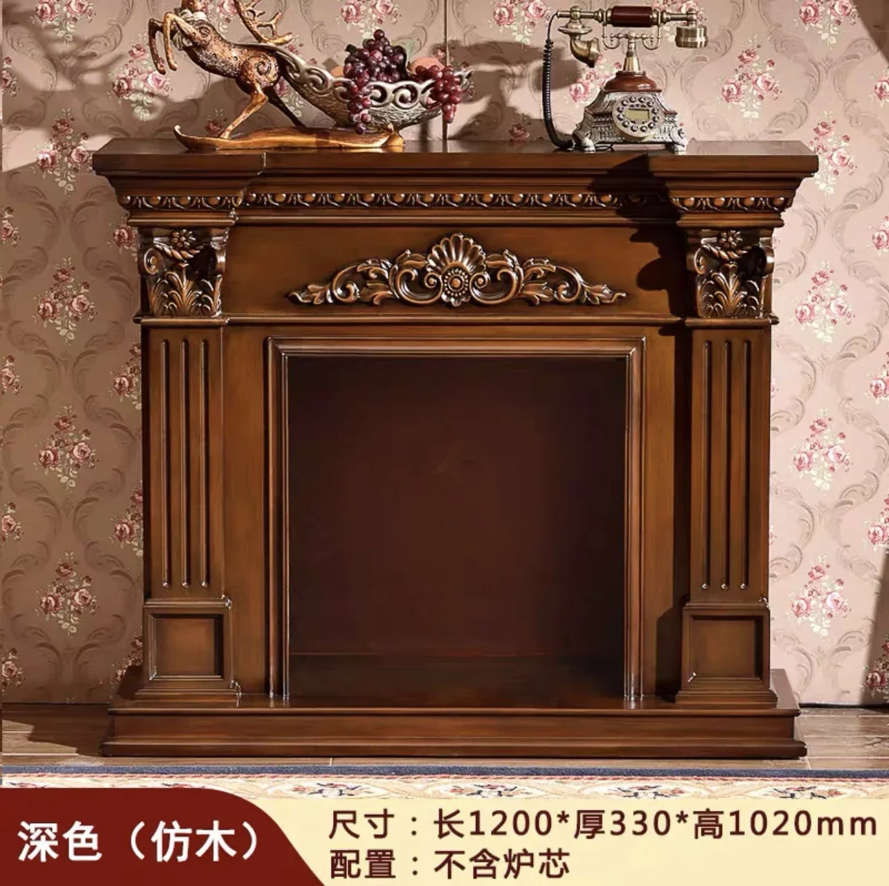 Fireplace decorative cabinet, American mantel simulation fire electronic fireplace core household
Fireplace decorative cabinet, American mantel simulation fire electronic fireplace core household