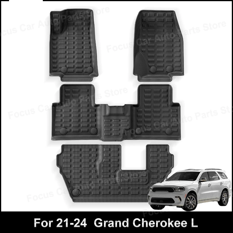 Всепогодные коврики из ТПЭ для Jeep Grand Cherokee L 2021-2024, коврик в багажник автомобиля, противоскользящий, противогрязный коврик
Всепогодные коврики из ТПЭ для Jeep Grand Cherokee L 2021-2024, коврик в багажник автомобиля, противоскользящий, противогрязный коврик