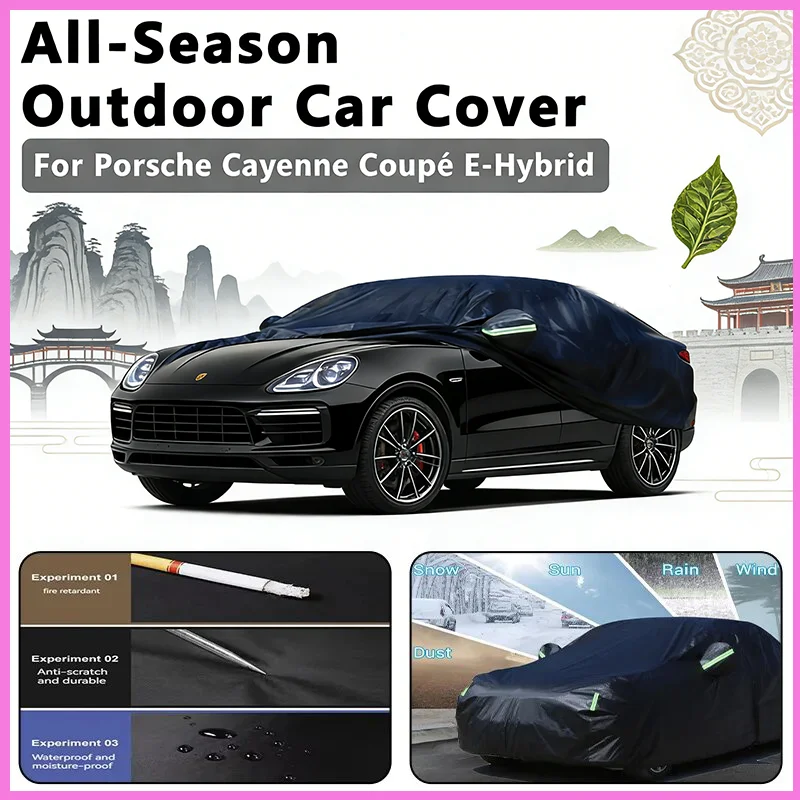 All-Season Car Cover for Porsche Cayenne Coupe E-Hybrid - Outdoor Full Protection, Waterproof Dustproof Heat-Resistant
All-Season Car Cover for Porsche Cayenne Coupe E-Hybrid - Outdoor Full Protection, Waterproof Dustproof Heat-Resistant