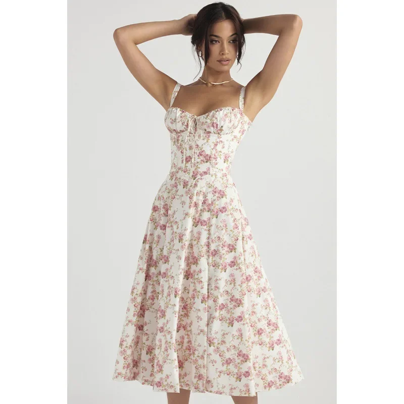 Solid Color Floral Printed Women Dress 2024 Summer Elegant Solid Slim Sleeveless Slip Female Side Split Waist Lady A-line Robe
Solid Color Floral Printed Women Dress 2024 Summer Elegant Solid Slim Sleeveless Slip Female Side Split Waist Lady A-line Robe