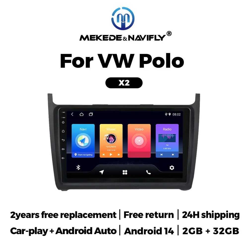 NaviFly 9'' Android Auto Intelligentes System Car Radio Player 2 Din Head Unit For Volkswagen Polo 5 Sedan Golf Passat 2008-2020
NaviFly 9'' Android Auto Intelligentes System Car Radio Player 2 Din Head Unit For Volkswagen Polo 5 Sedan Golf Passat 2008-2020