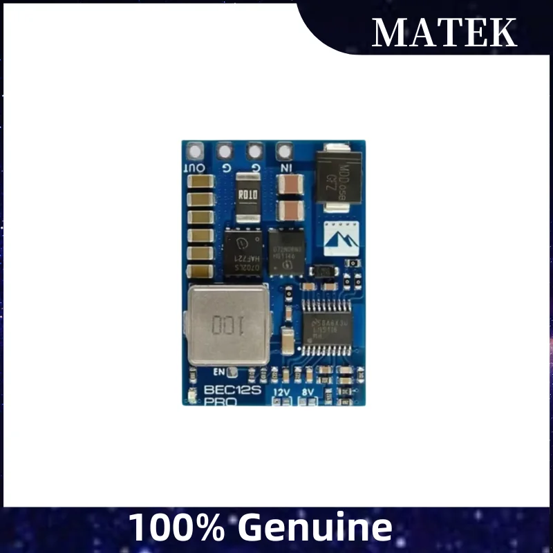 Регулятор напряжения Matek BEC12S PRO — вход 9–55 В до 5 В, 8 В, 12 В, 5 А, с защитой от перегрузки по току для FPV дронов и радиоуправляемых
Регулятор напряжения Matek BEC12S PRO — вход 9–55 В до 5 В, 8 В, 12 В, 5 А, с защитой от перегрузки по току для FPV дронов и радиоуправляемых