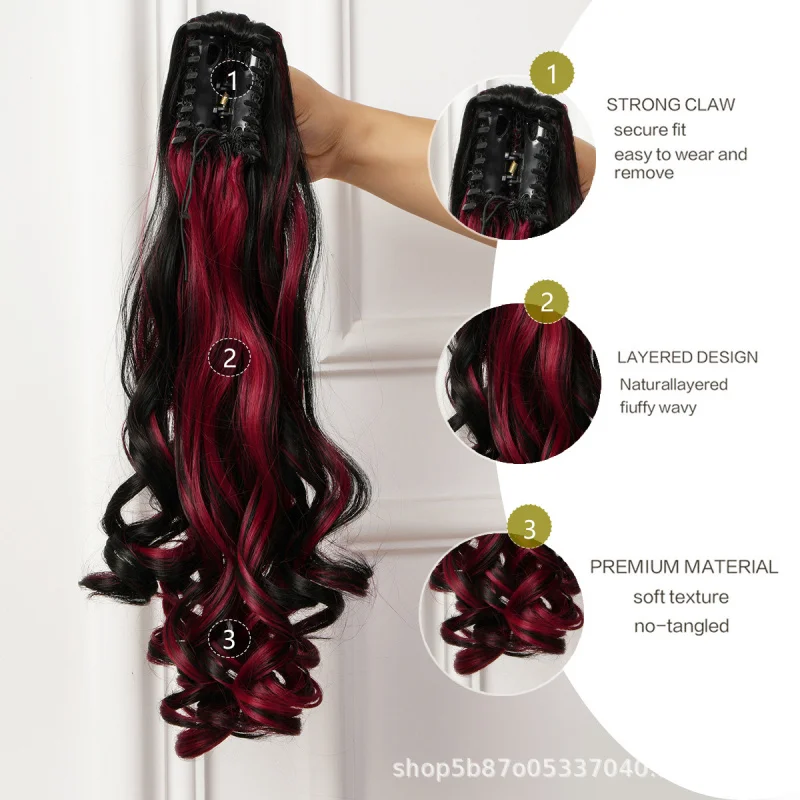 Прическа-хвостик для женщин: длинный искусственный хвост на заколке, натуральные длинные вьющиеся волосы, высокий хвостик
Прическа-хвостик для женщин: длинный искусственный хвост на заколке, натуральные длинные вьющиеся волосы, высокий хвостик