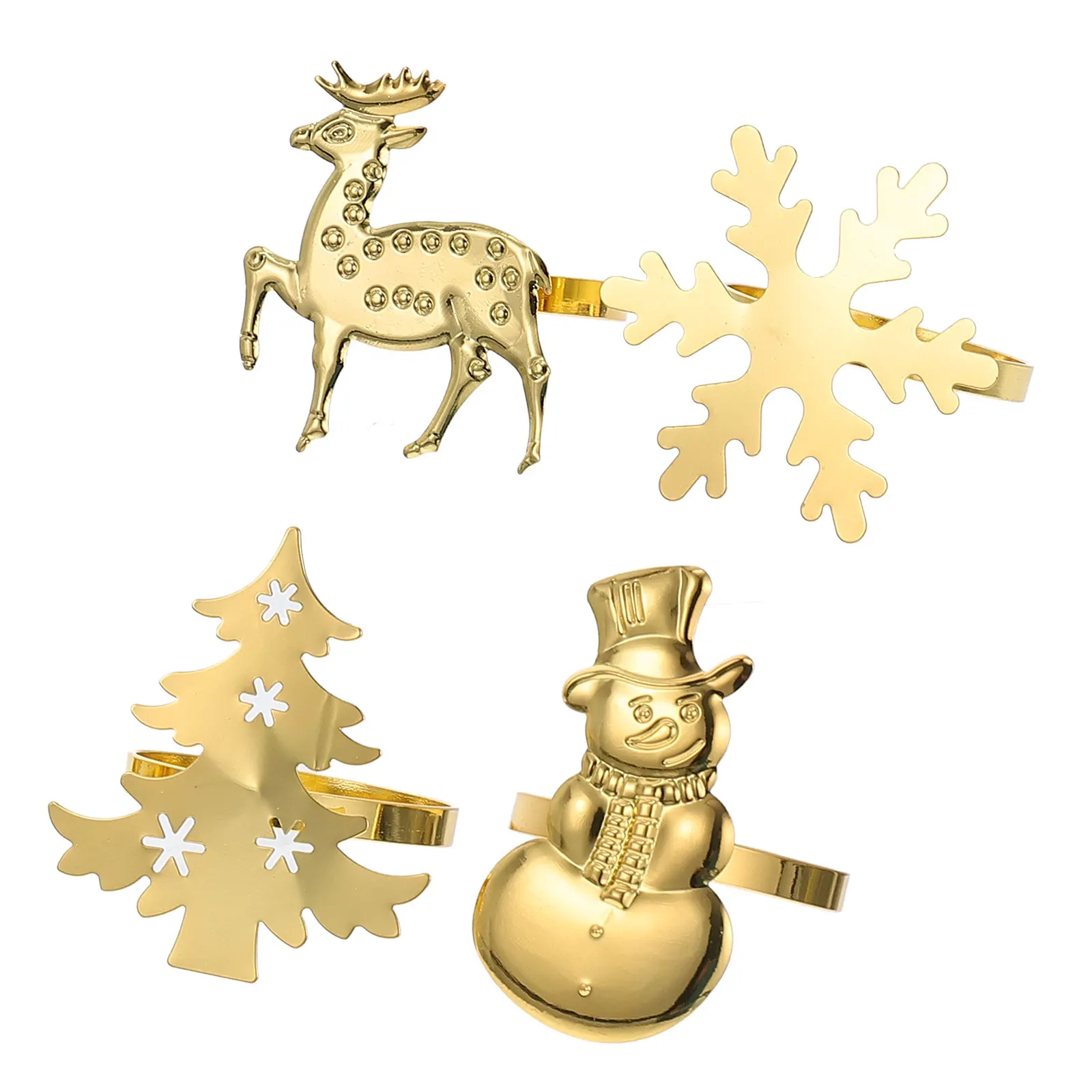 4pcs Napkin Rings Elegant Deer Snowflake Metal Christmas Party Home Table Settings Gifts Xmas Dining Decors Kitchen Bar
4pcs Napkin Rings Elegant Deer Snowflake Metal Christmas Party Home Table Settings Gifts Xmas Dining Decors Kitchen Bar
