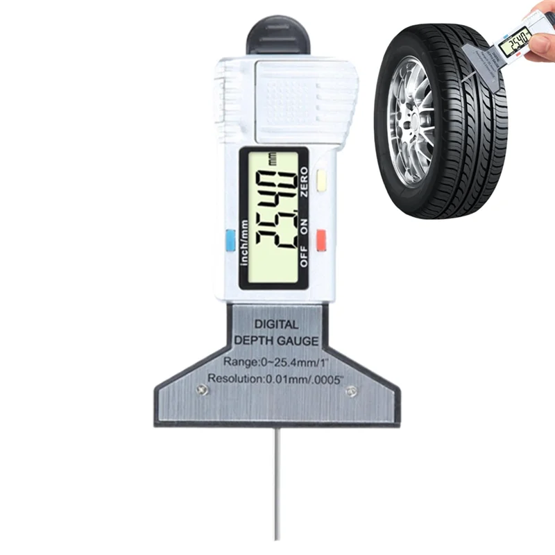 B08B-Digital Tire Tread Depth Meter Digital Tire Depth Gauge LCD Display Wear Checker 0.01Mm
B08B-Digital Tire Tread Depth Meter Digital Tire Depth Gauge LCD Display Wear Checker 0.01Mm