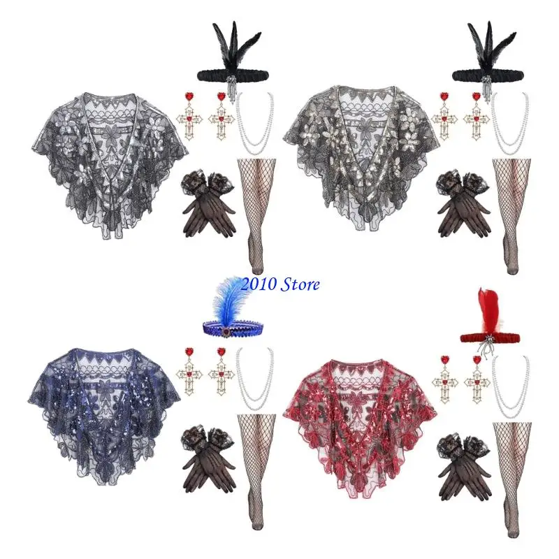 Женское вечернее платье F3MF Roaring 20s, комплект с шалью, включает в себя шейную цепочку из бисера, винтажные украшения для
Женское вечернее платье F3MF Roaring 20s, комплект с шалью, включает в себя шейную цепочку из бисера, винтажные украшения для