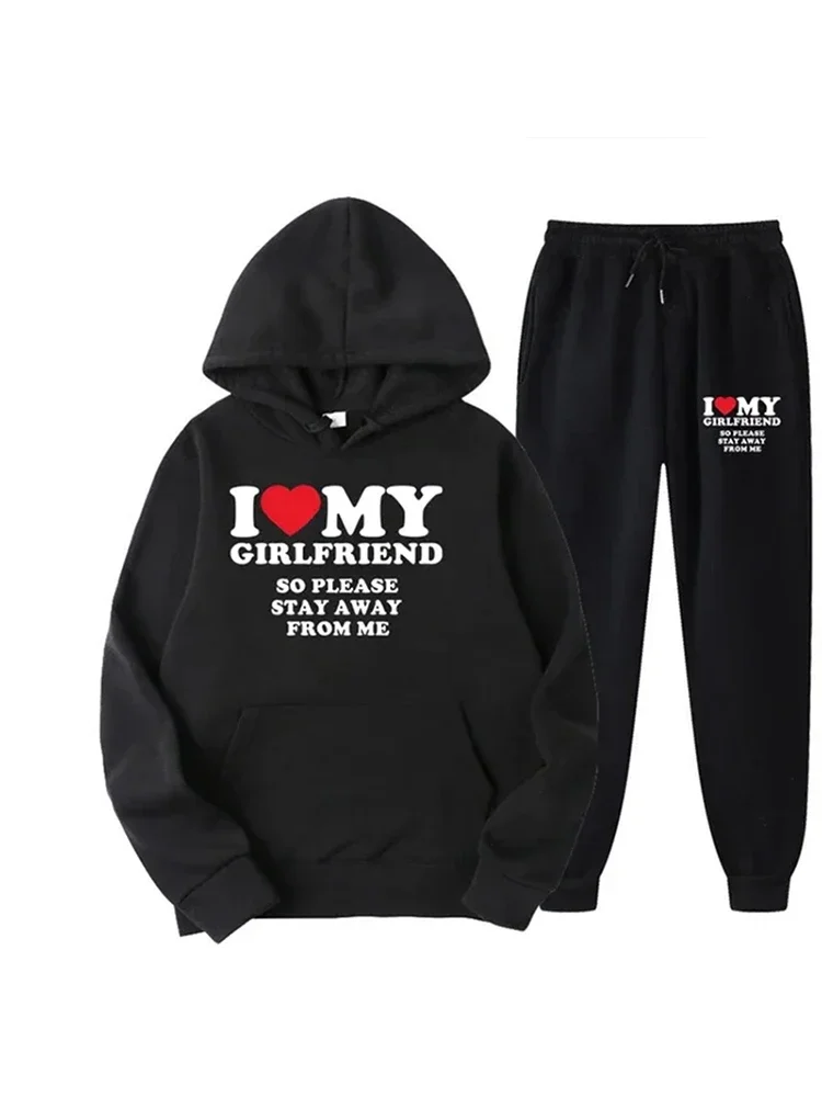 2024 New Fashion I Love My Boyfriend Couple Set, Men's and Women's Sports Hoodies+Pants, Two Piece Clothing Top
2024 New Fashion I Love My Boyfriend Couple Set, Men's and Women's Sports Hoodies+Pants, Two Piece Clothing Top