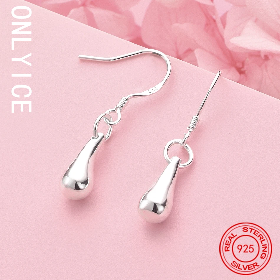 Top 925 Sterling Silver Solid Waterdrop Earrings Drop Earrings Anniversary Gift Popular Wild Fashion Romantic Jewelry
Top 925 Sterling Silver Solid Waterdrop Earrings Drop Earrings Anniversary Gift Popular Wild Fashion Romantic Jewelry