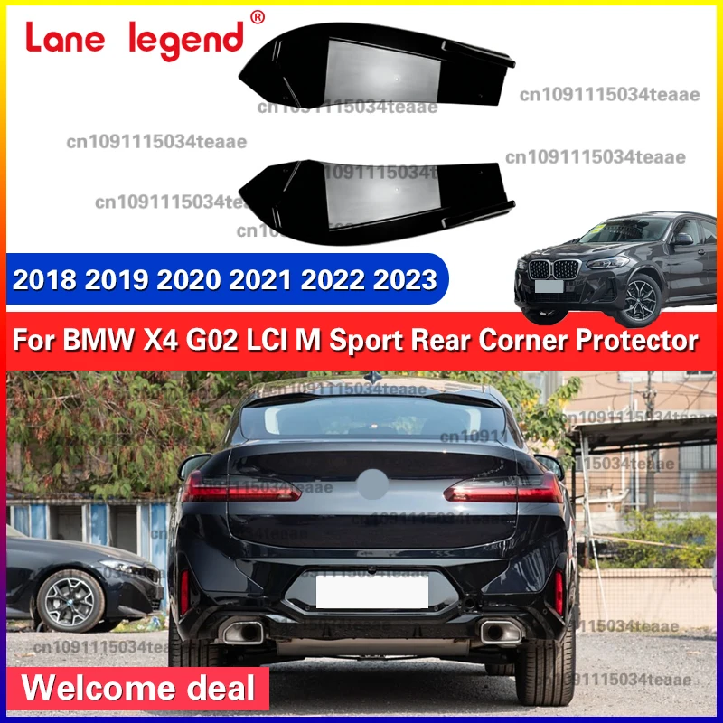 For BMW X4 G02 LCI M Sport 2018-2023 Rear Bumper Spoiler Corner Protector Canards Diffuser Splitter Exterior Tuning
For BMW X4 G02 LCI M Sport 2018-2023 Rear Bumper Spoiler Corner Protector Canards Diffuser Splitter Exterior Tuning