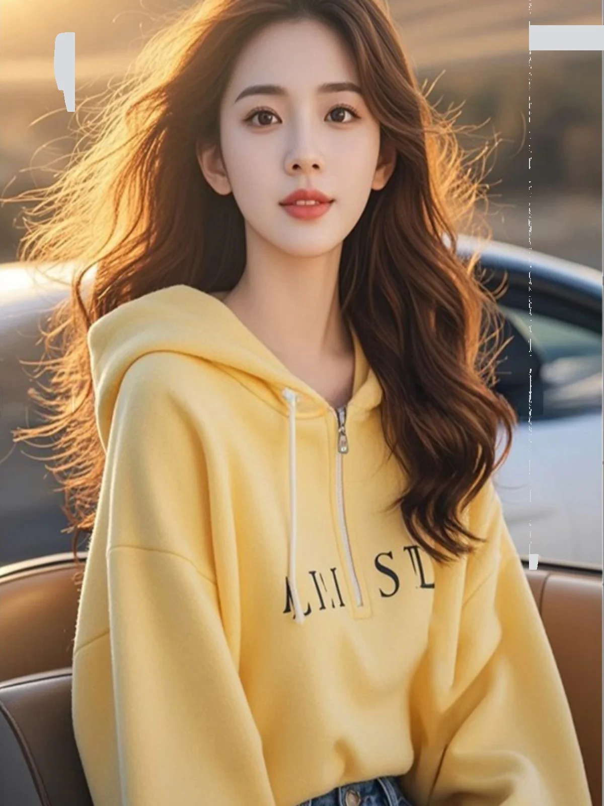 Yellow Zipper Hoodie Women's Spring Autumn Faion Loose Letter Print Top Korean Sle Long Sve Casual Streetwear
Yellow Zipper Hoodie Women's Spring Autumn Faion Loose Letter Print Top Korean Sle Long Sve Casual Streetwear