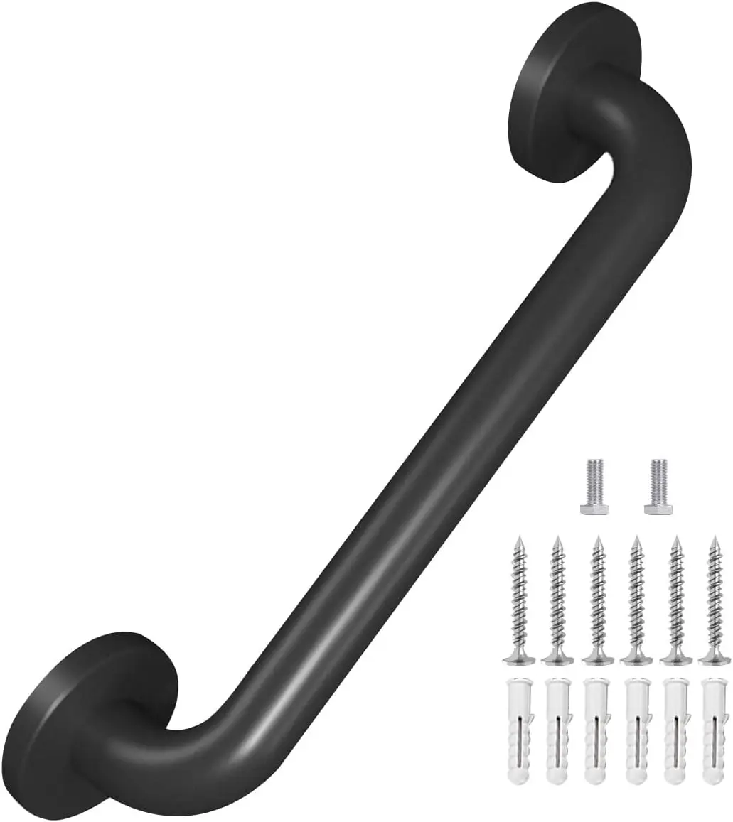 Metal Industrial Stair Handrail, Matte Black, 12 Inch, 300lbs Capacity, Easy Install
Metal Industrial Stair Handrail, Matte Black, 12 Inch, 300lbs Capacity, Easy Install