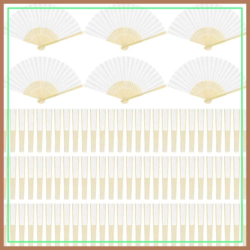 90 Pieces Paper Folding Fans Bamboo Handheld Fans for Wedding Party Favors DIY Home Decoration White
90 Pieces Paper Folding Fans Bamboo Handheld Fans for Wedding Party Favors DIY Home Decoration White