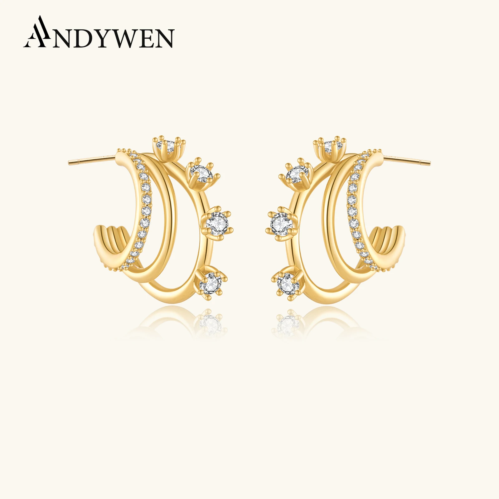 ANDYWEN 925 пробы серебряные золотые тройные Круглые Кольца 20 мм круглые кольца Huggies Crystal 2023 Рок Панк ювелирные изделия
ANDYWEN 925 пробы серебряные золотые тройные Круглые Кольца 20 мм круглые кольца Huggies Crystal 2023 Рок Панк ювелирные изделия