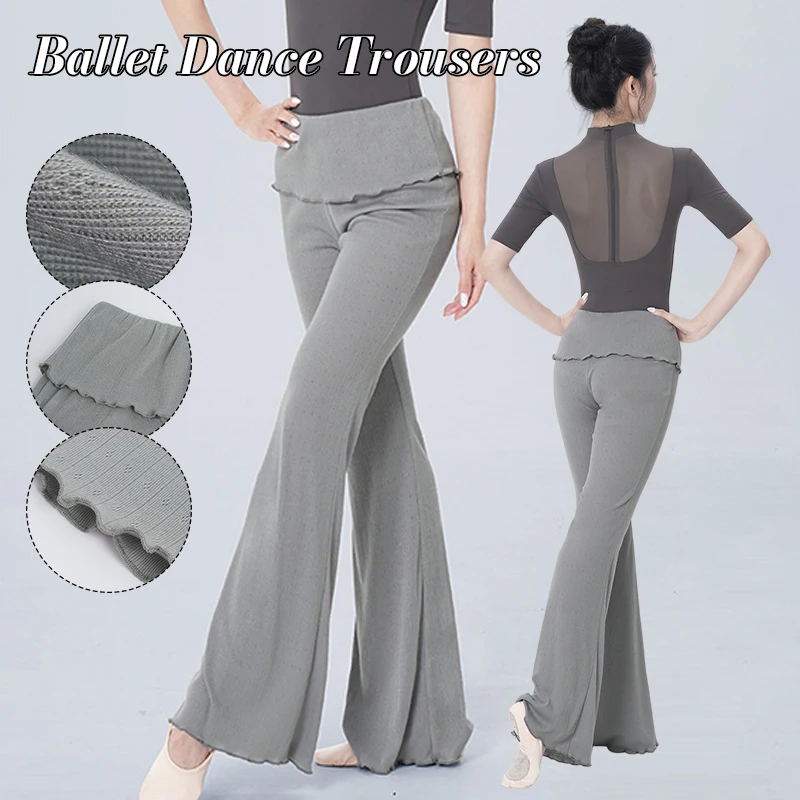 Women's High Waist Knit Flared Yoga Pants with Ruffle Hem Stretchy Jacquard Ballet Dance Trousers for Teen Girls Fitness Joggers
Women's High Waist Knit Flared Yoga Pants with Ruffle Hem Stretchy Jacquard Ballet Dance Trousers for Teen Girls Fitness Joggers