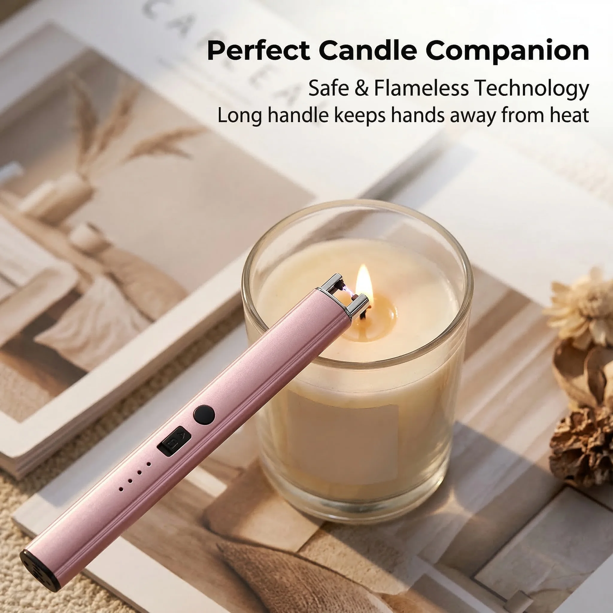 Plasma Lighter, Long Handle, Windproof, USB-C, Candle Lighter, Aromatherapy, Kitchen, Outdoor Camping, Safe, No-Flame, Gift
Plasma Lighter, Long Handle, Windproof, USB-C, Candle Lighter, Aromatherapy, Kitchen, Outdoor Camping, Safe, No-Flame, Gift