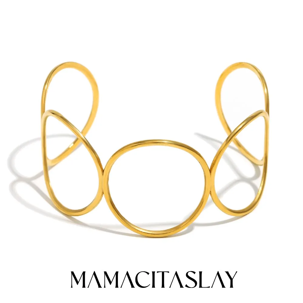 MamacitaSlay Unique Stainless Steel Multi Circular Open Bracelet Party Waterproof Jewelry Women's Simple Charm Bracelet Gift
MamacitaSlay Unique Stainless Steel Multi Circular Open Bracelet Party Waterproof Jewelry Women's Simple Charm Bracelet Gift