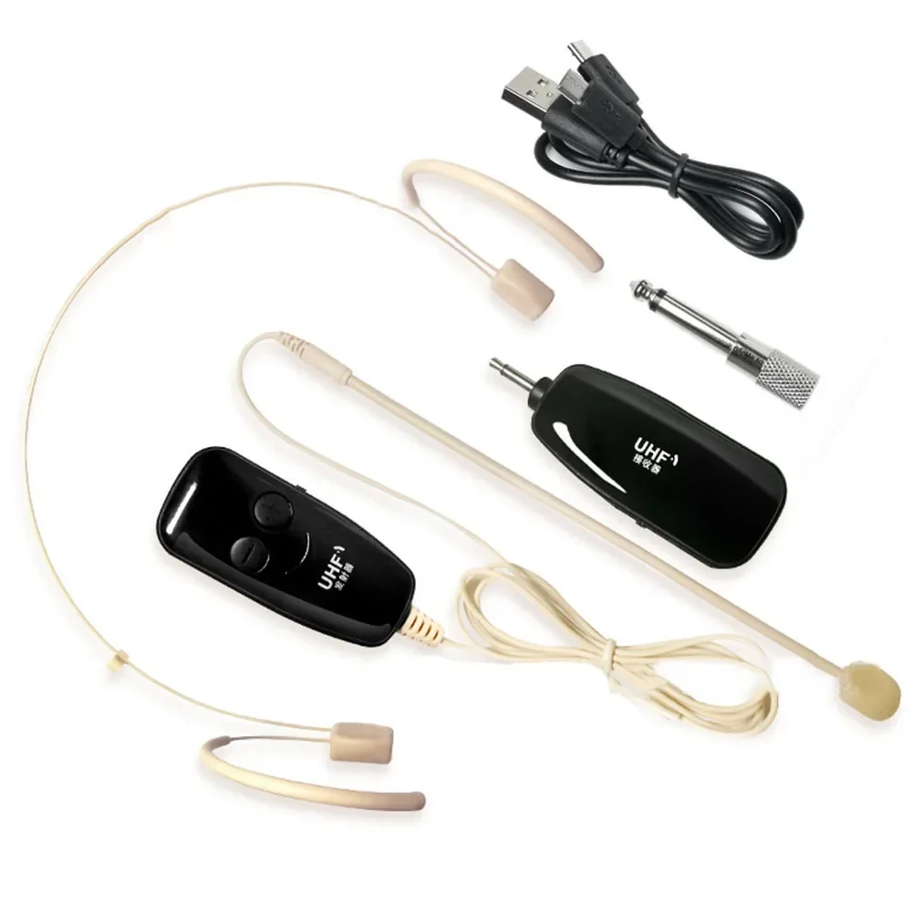 UHF Wireless Headset Microphone Head-Mounted Wireless Microphone Transmitter Receiver Set For Voice Amplifiers Speaker Teaching
UHF Wireless Headset Microphone Head-Mounted Wireless Microphone Transmitter Receiver Set For Voice Amplifiers Speaker Teaching