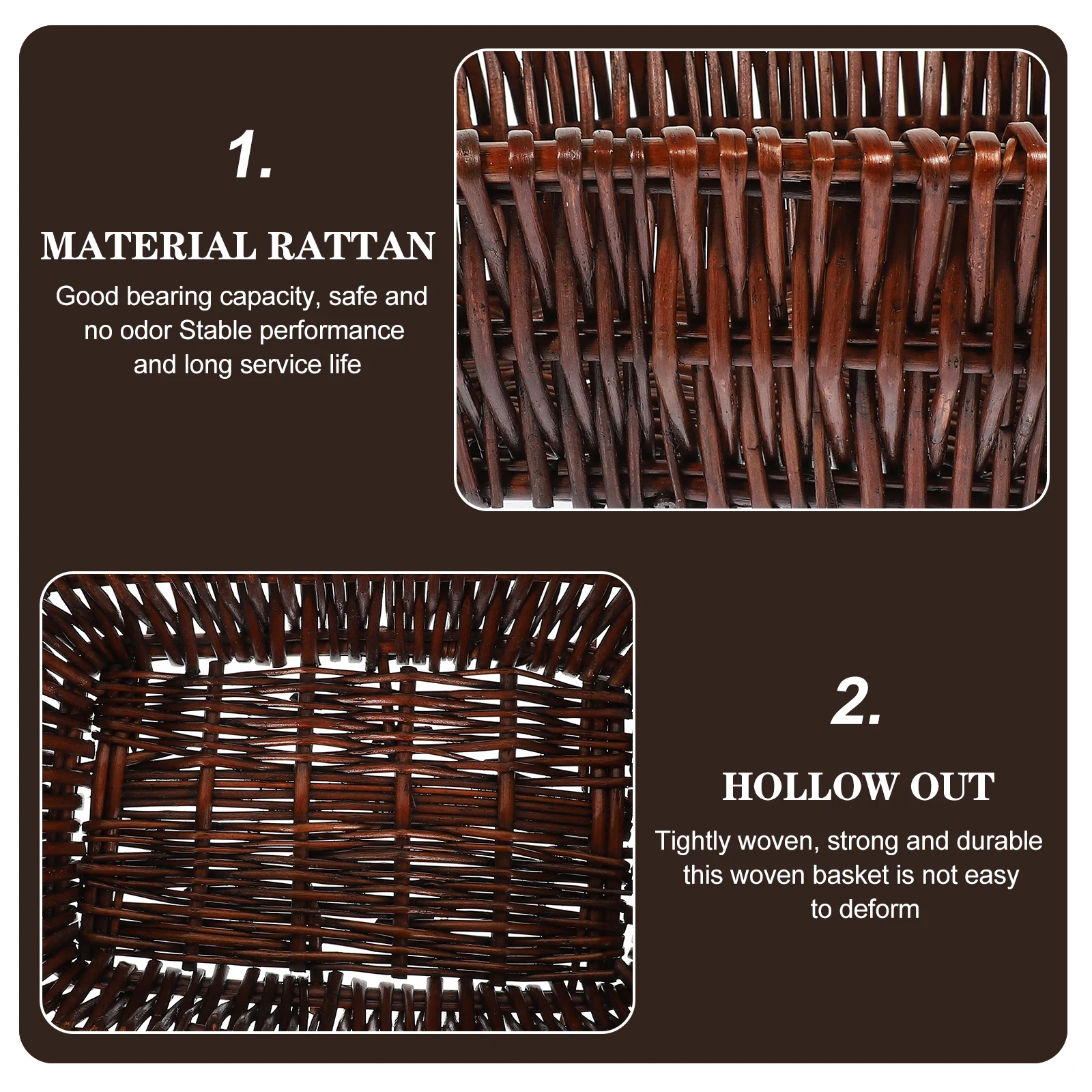 Rattan Storage Basket Large Volume Food Fruits Bread Candies Snacks Smooth Polishing Woven Design Drained Stored Multifunctional
Rattan Storage Basket Large Volume Food Fruits Bread Candies Snacks Smooth Polishing Woven Design Drained Stored Multifunctional