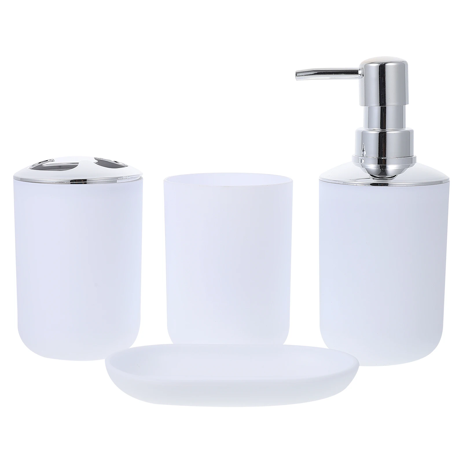 1 set Bathroom Accessories Set Plastic Lotion Box Toothbrush Cup Soap Tray Storage ganizer Home Hotel Use Decorative Portable
1 set Bathroom Accessories Set Plastic Lotion Box Toothbrush Cup Soap Tray Storage ganizer Home Hotel Use Decorative Portable
