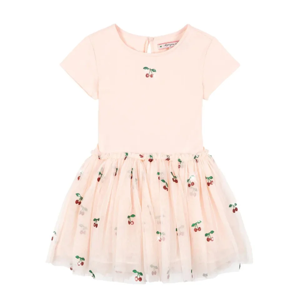 Summer 2026 Kids' Cherry Series Vest Mesh Dress Short Sleeve Shiny Skirt Sleeveless Dance Costume New Arrival Children's Wear
Summer 2026 Kids' Cherry Series Vest Mesh Dress Short Sleeve Shiny Skirt Sleeveless Dance Costume New Arrival Children's Wear