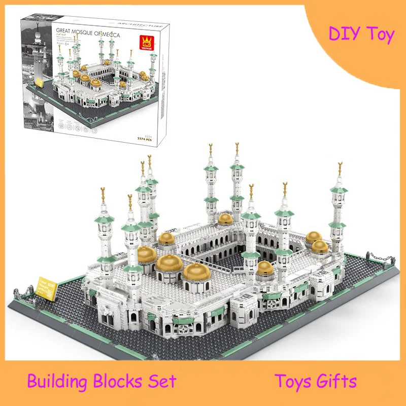 Creative Building Blocks Model Grand Mosque Building Toy Blocks Set Architecture Printed Assemble Bricks Toys Christmas gift
Creative Building Blocks Model Grand Mosque Building Toy Blocks Set Architecture Printed Assemble Bricks Toys Christmas gift