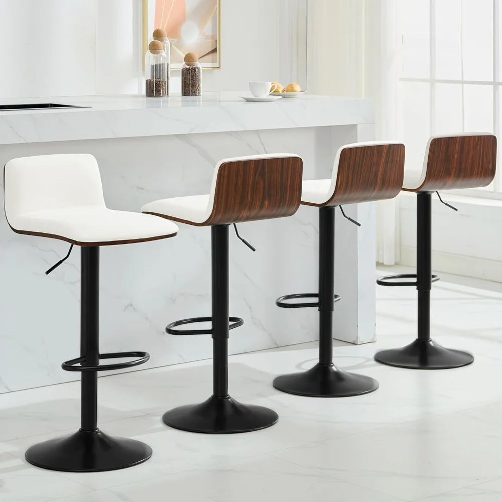 Набор из 4 поворотных барных стульев с регулируемой высотой, барные стулья из искусственной кожи с деревянной спинкой и подставкой для ног, по индивидуальному заказу
Набор из 4 поворотных барных стульев с регулируемой высотой, барные стулья из искусственной кожи с деревянной спинкой и подставкой для ног, по индивидуальному заказу