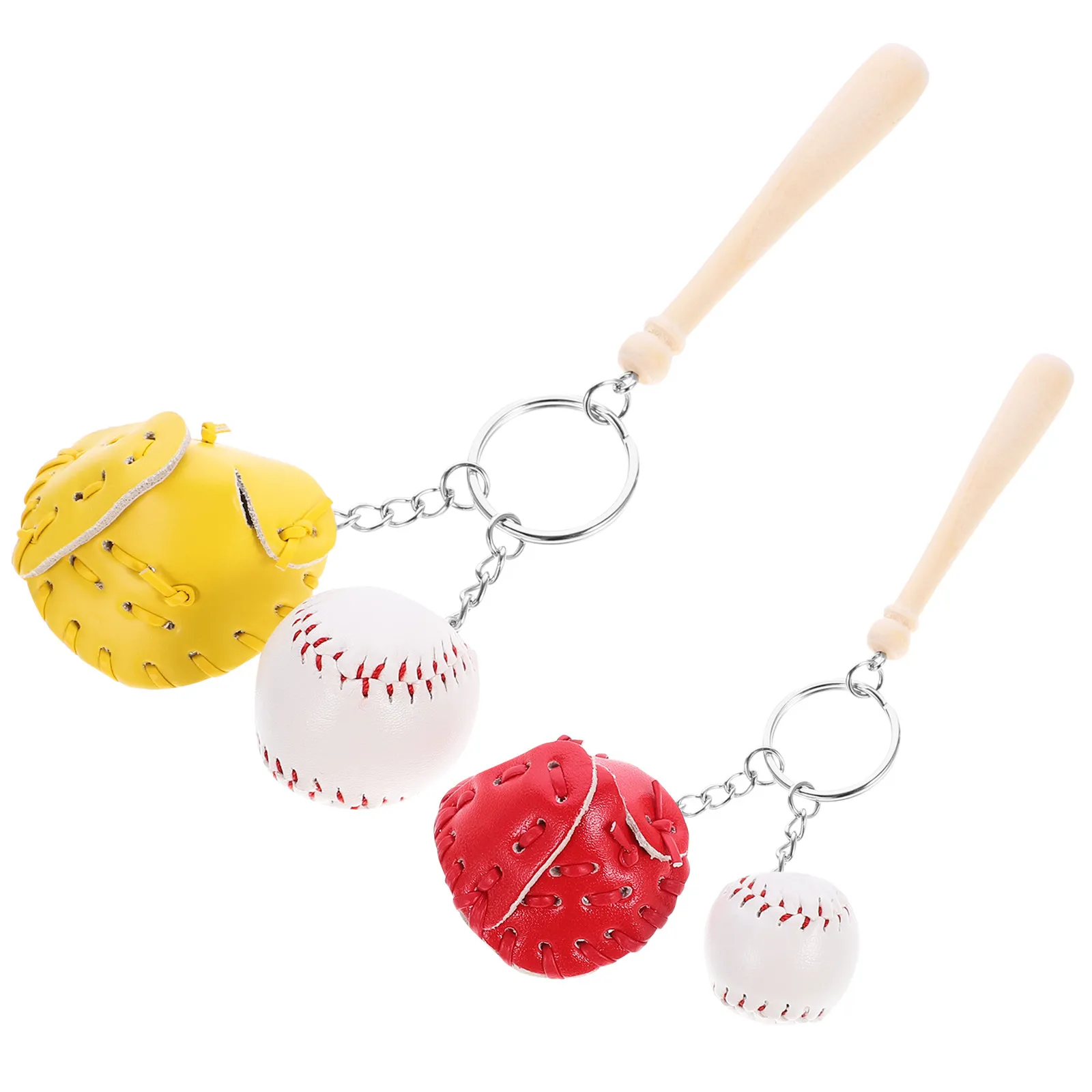 2Pcs Baseball Keychain Exquisite Craftsmanship Smooth Surface Eye Catching Key Ring Pendant for Keys Bag Backpack Sports
2Pcs Baseball Keychain Exquisite Craftsmanship Smooth Surface Eye Catching Key Ring Pendant for Keys Bag Backpack Sports