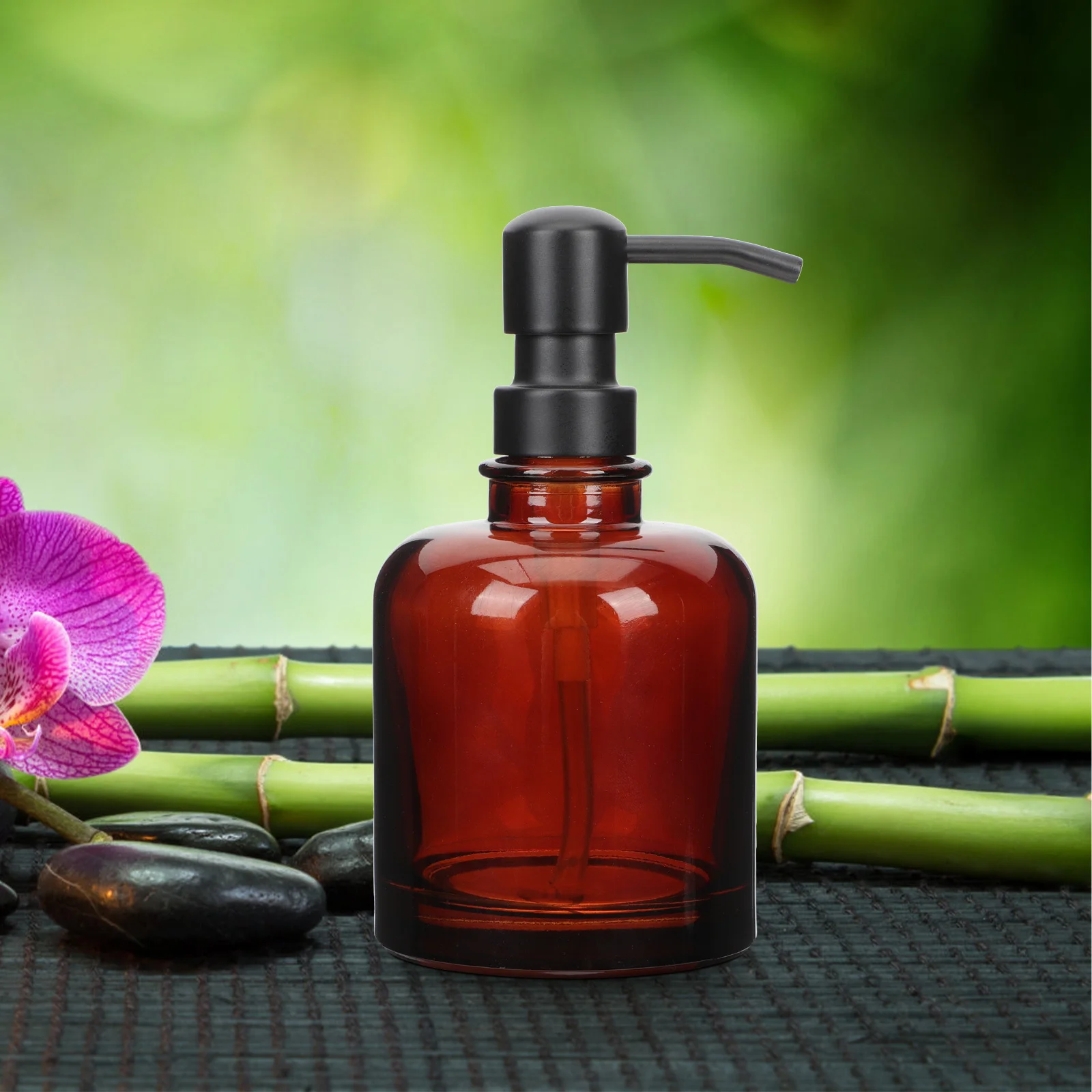 Многоразовый дозатор мыла из янтарного стекла с насосом из нержавеющей стали Компактный дизайн для раковины в ванной комнате Мыло для путешествий
Многоразовый дозатор мыла из янтарного стекла с насосом из нержавеющей стали Компактный дизайн для раковины в ванной комнате Мыло для путешествий