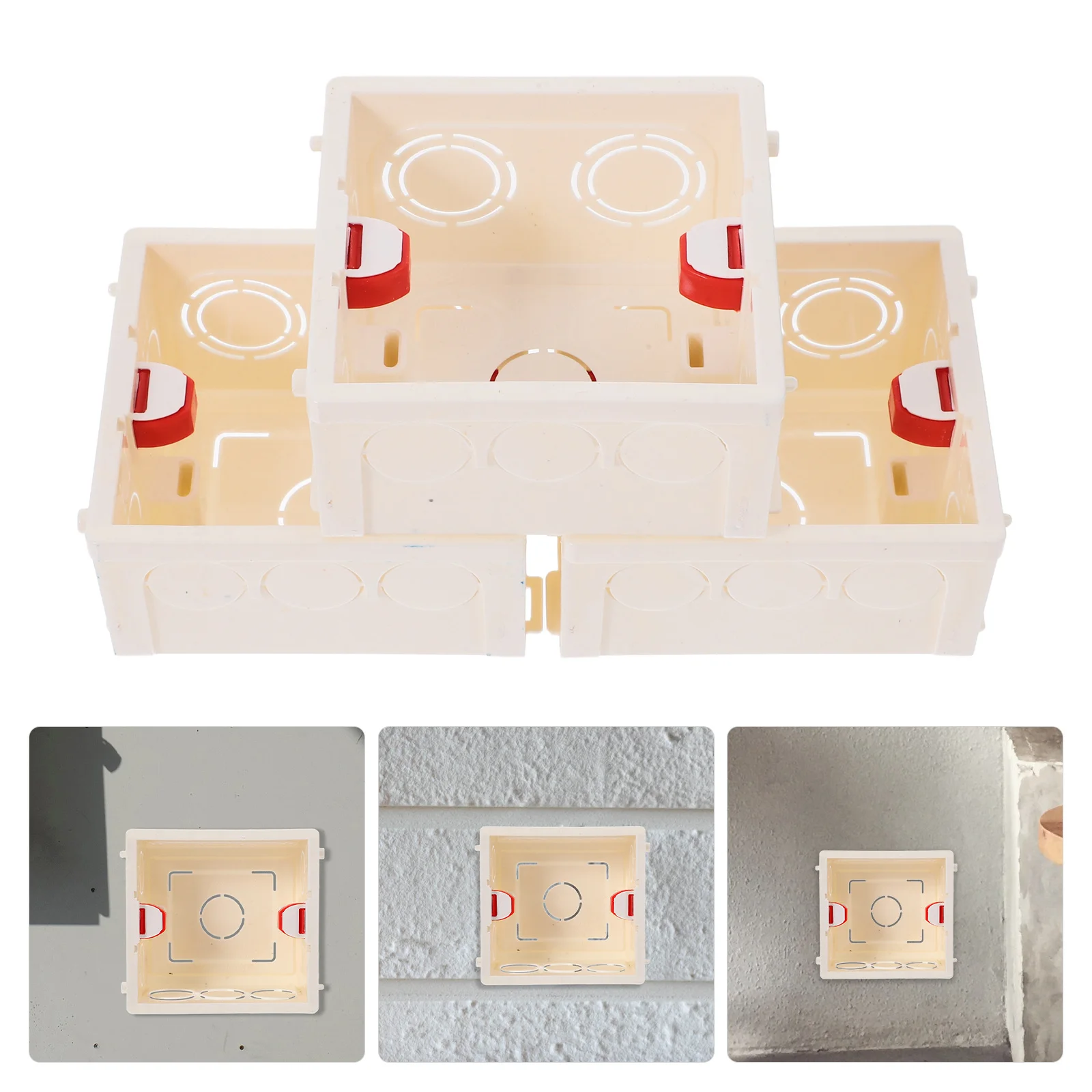 3Pcs PVC Electrical Box Concealed Installation for Wall Socket Panels Long-Lasting Insulation Safety Assurance
3Pcs PVC Electrical Box Concealed Installation for Wall Socket Panels Long-Lasting Insulation Safety Assurance