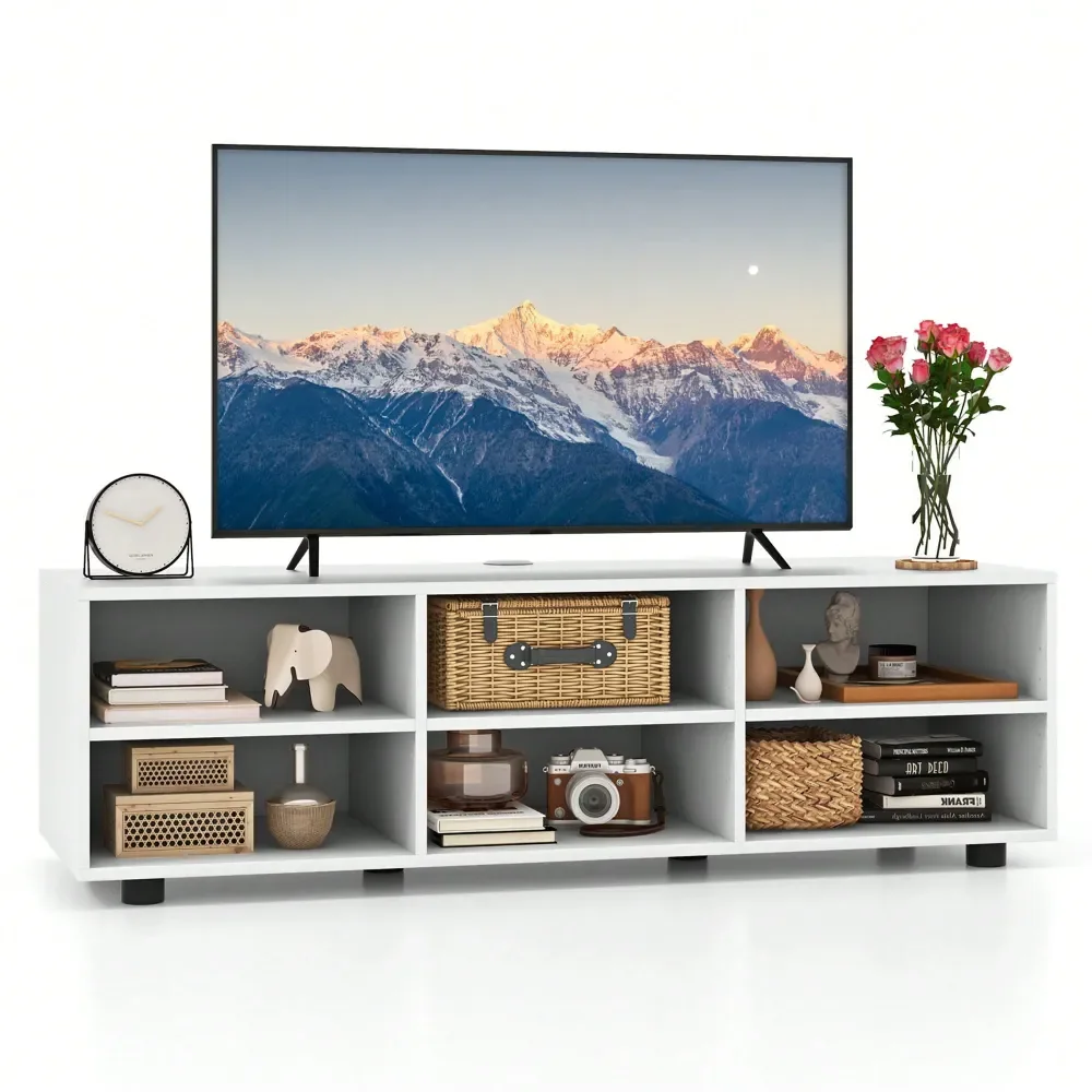 Cabinet For 50Inch TV 42 TV Stand W 3 Adjustable Shelves Grommet Cable Hole
Cabinet For 50Inch TV 42 TV Stand W 3 Adjustable Shelves Grommet Cable Hole