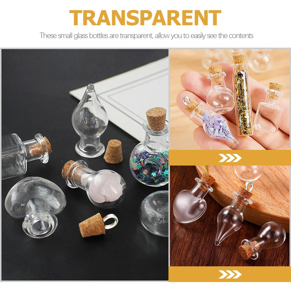 32Pcs Glass Bottle Decor Items Miniature Craft Bottles with Stoppers for Sand Art Resin Making Keepsake Containers Set
32Pcs Glass Bottle Decor Items Miniature Craft Bottles with Stoppers for Sand Art Resin Making Keepsake Containers Set