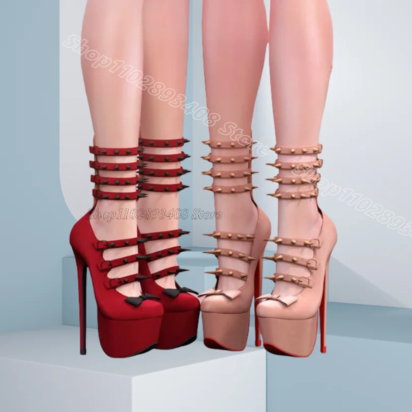 Red Rivet Bowknot Decor Pumps Stiletto Ankle Buckle Sweet Style Fashion Women Spring Party Dress Pumps 2024 Zapatos Para Mujere
Red Rivet Bowknot Decor Pumps Stiletto Ankle Buckle Sweet Style Fashion Women Spring Party Dress Pumps 2024 Zapatos Para Mujere