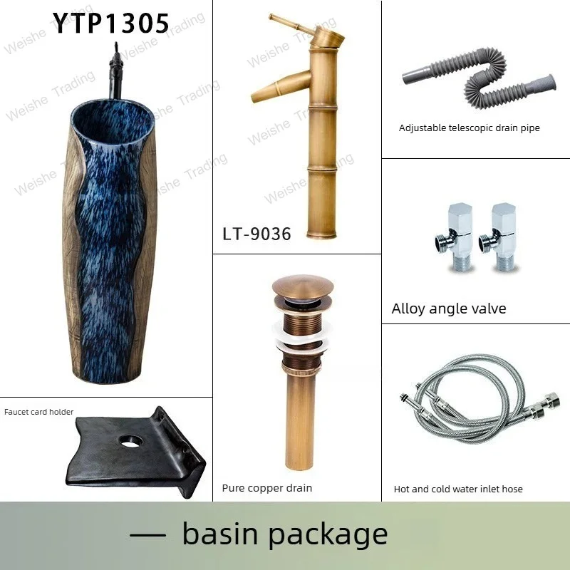 Carved Small-size Balcony Washbasin Pedestal Basin Floor-standing Column Bathroom Sinks Outdoor Courtyard Countertop Washbasin
Carved Small-size Balcony Washbasin Pedestal Basin Floor-standing Column Bathroom Sinks Outdoor Courtyard Countertop Washbasin
