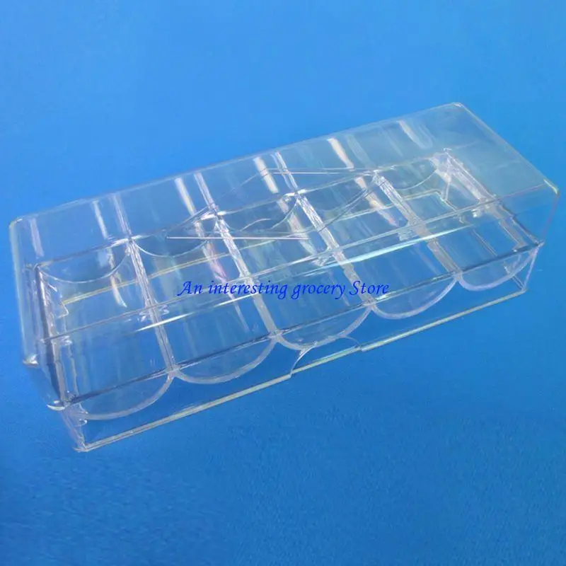 652D Profession Casino Game Accessory Transparent Chip Tray 5 Rows 100 Pieces Chips Container Holder Chips Storage Box
652D Profession Casino Game Accessory Transparent Chip Tray 5 Rows 100 Pieces Chips Container Holder Chips Storage Box