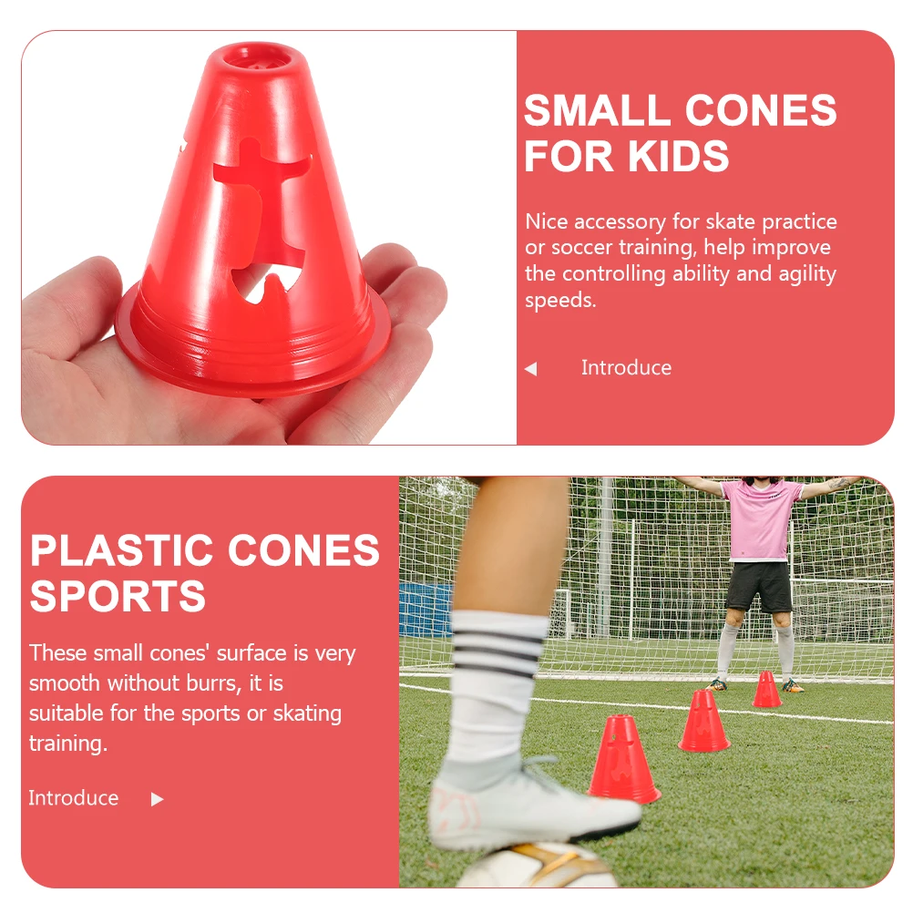 20pcs Practice Cones Sign Barrel Obstacle Training Red Plastic Sports Mini Soccer Cones Lightweight Portable Smooth Surface
20pcs Practice Cones Sign Barrel Obstacle Training Red Plastic Sports Mini Soccer Cones Lightweight Portable Smooth Surface