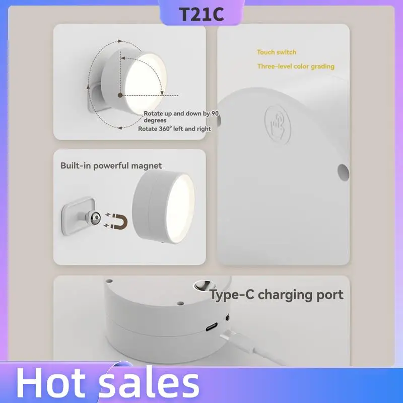 T21C Rechargeable Magnetic LED Wall Light 360° Rotation Touch & Remote Control Spotlight For Home & Office
T21C Rechargeable Magnetic LED Wall Light 360° Rotation Touch & Remote Control Spotlight For Home & Office