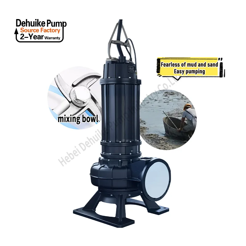 Single Submersible Sewage Drainage Pump Stainless Steel Centrifugal Wastewater Water Treatment Mud Water Supply
Single Submersible Sewage Drainage Pump Stainless Steel Centrifugal Wastewater Water Treatment Mud Water Supply