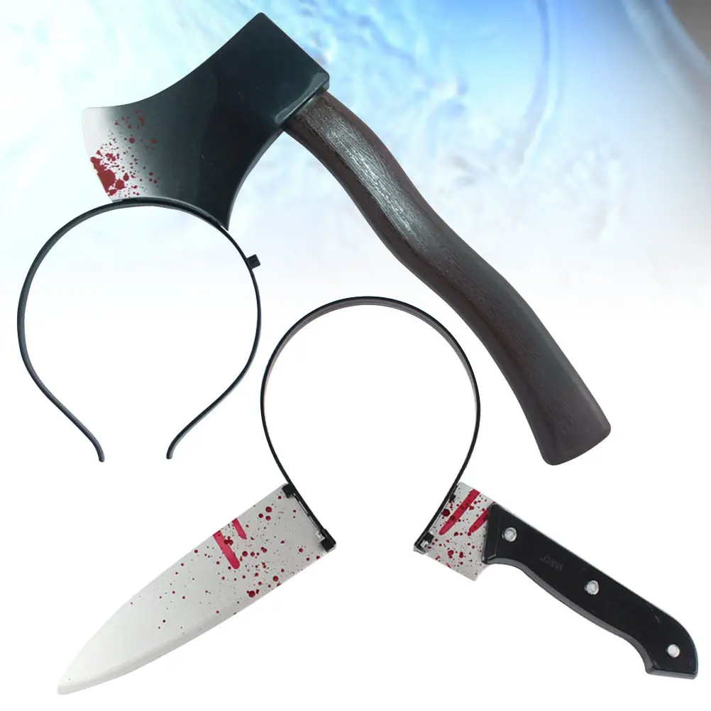 2Pcs Halloween Through Head Prop Bloody Scary Hairband Horror Party Costume Accessories Axe Bayonet Scary Headpiece Headwear
2Pcs Halloween Through Head Prop Bloody Scary Hairband Horror Party Costume Accessories Axe Bayonet Scary Headpiece Headwear