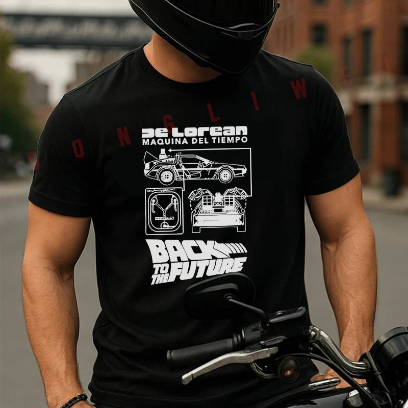 DeLorean Back To The Future Cool Moto T-Shirt Cotton Cute Men T Shirts Summer Casual Short Sleeve Round Neck Tees
DeLorean Back To The Future Cool Moto T-Shirt Cotton Cute Men T Shirts Summer Casual Short Sleeve Round Neck Tees