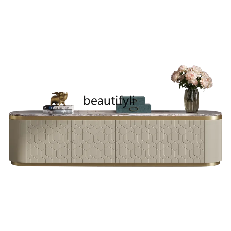 Light luxury TV cabinet Italian living room modern fashion marble coffee table TV floor cabinet combination
Light luxury TV cabinet Italian living room modern fashion marble coffee table TV floor cabinet combination