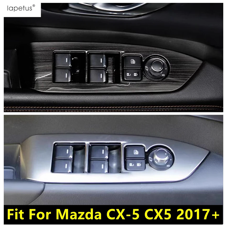 Car Inner Door Armrest Window Lift Button Switch Panel Cover Trim Stainless Steel Accessories Fit For Mazda CX-5 CX5 2017 - 2024
Car Inner Door Armrest Window Lift Button Switch Panel Cover Trim Stainless Steel Accessories Fit For Mazda CX-5 CX5 2017 - 2024