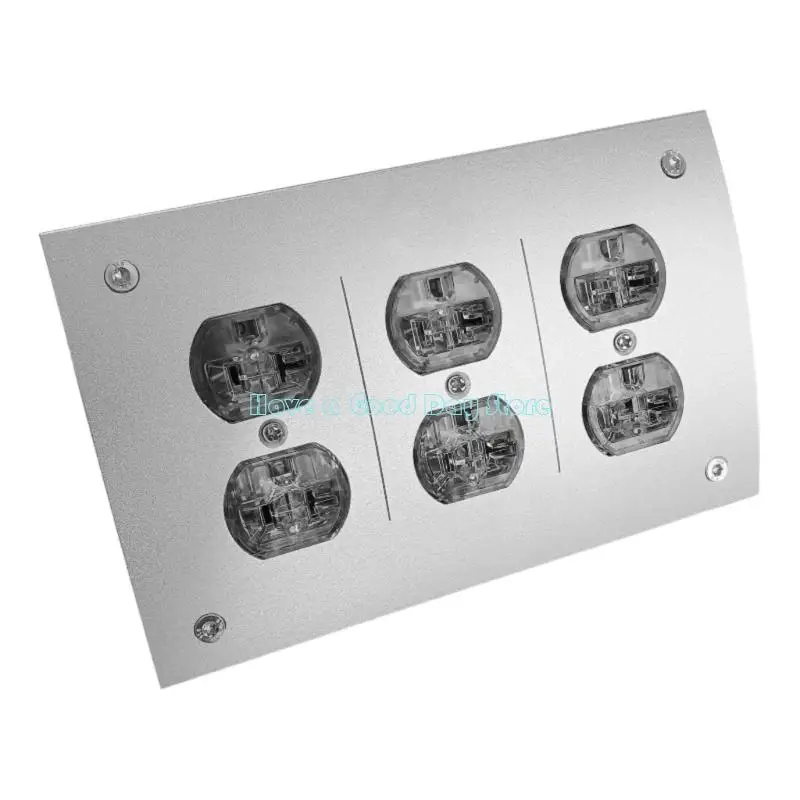 462D TP60 6-портовая розетка 110 В с усовершенствованным шумозащитным фильтром для аудиофильских систем Корпус из алюминиевого
462D TP60 6-портовая розетка 110 В с усовершенствованным шумозащитным фильтром для аудиофильских систем Корпус из алюминиевого